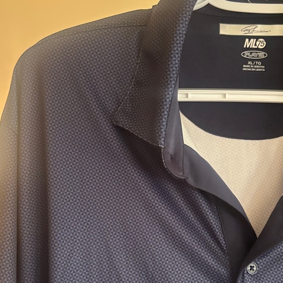 Greg Norman Collection Dark Blue Short-sleeve Polo Large - Picture 4 of 8